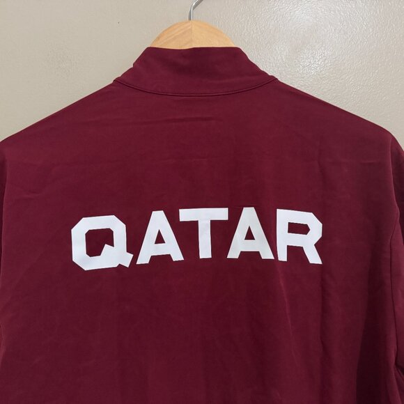 Nike Pro Elite Qatar Team Issue Running Podium Zip Jacket CI8727-611 Men's L NEW - Picture 7 of 11